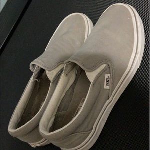 Grey slip on vans